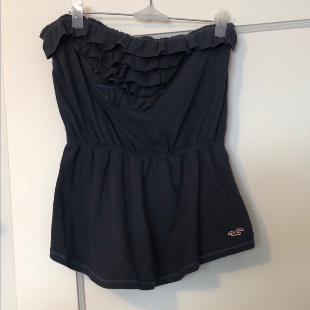 Sleeveless tube top Hollister with ruffle detail